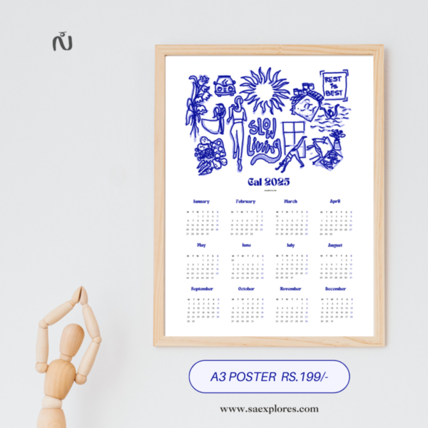 Calendar 2025 - A3 Printable Poster - Image 4